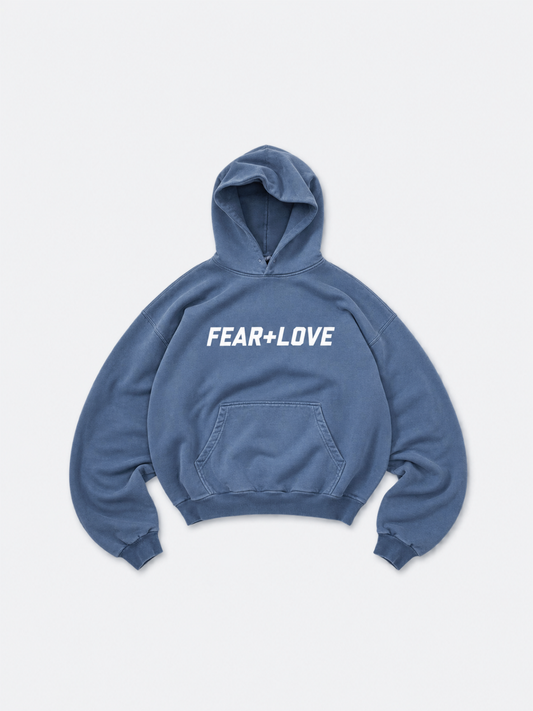 Vintage Wash Hoodie Ocean Blue