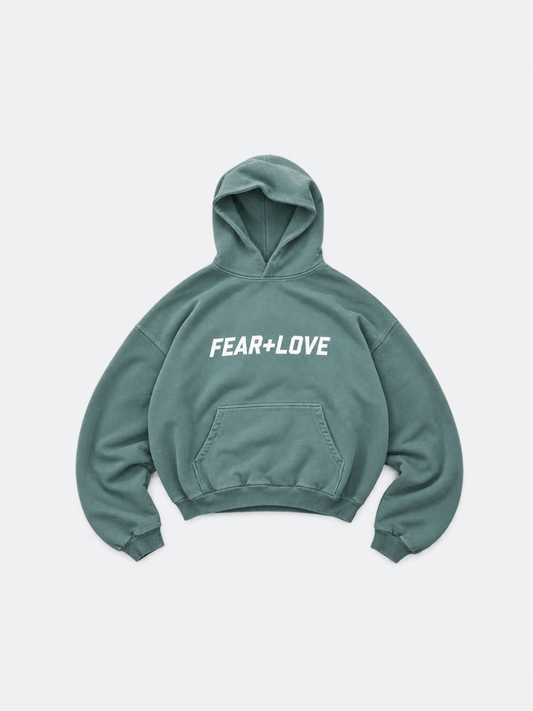 Vintage Wash Hoodie Sage Green