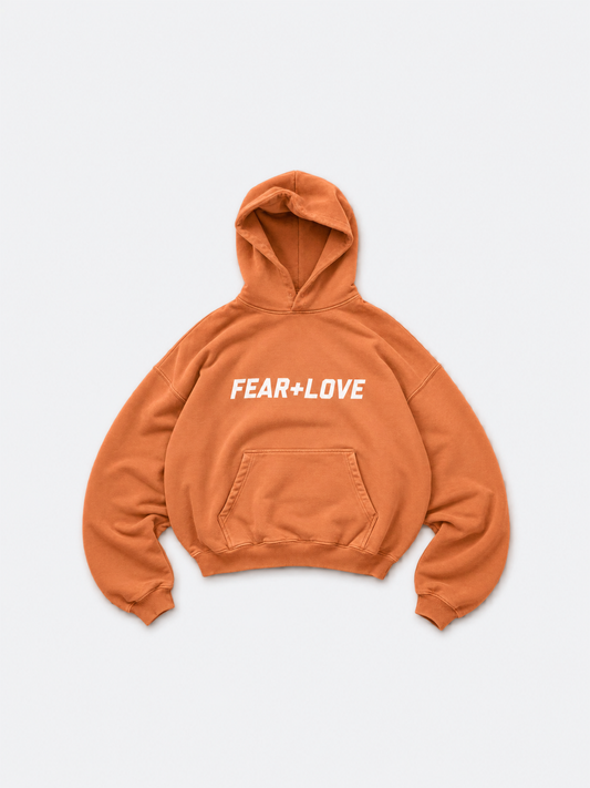 Vintage Wash Hoodie Tangerine
