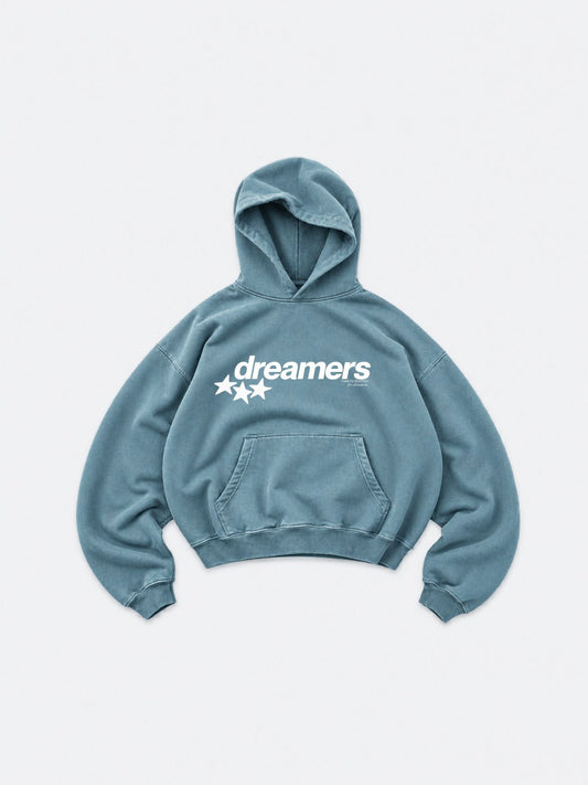 Dreamers Hoodie Dusty Blue